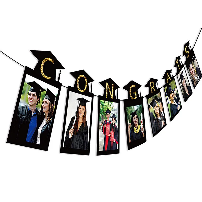 

Factory direct sales 2019 graduation photos Banner Party Decoration supplies support customization