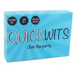 Quickwits Европа и США Горячая настольные игры карты семья вечерние настольные игры