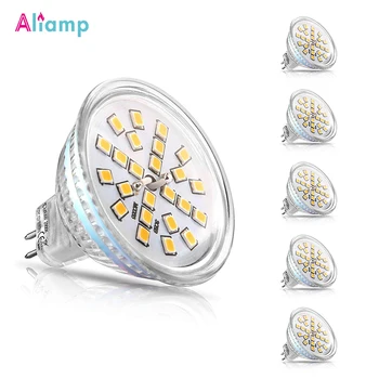 

MR16 LED Light Bulbs Reflector Lamp GU5.3 400lm Replacement for 50W Halogen 4W 12V AC/DC Warm White 120 degree Beam Angle 5PACK