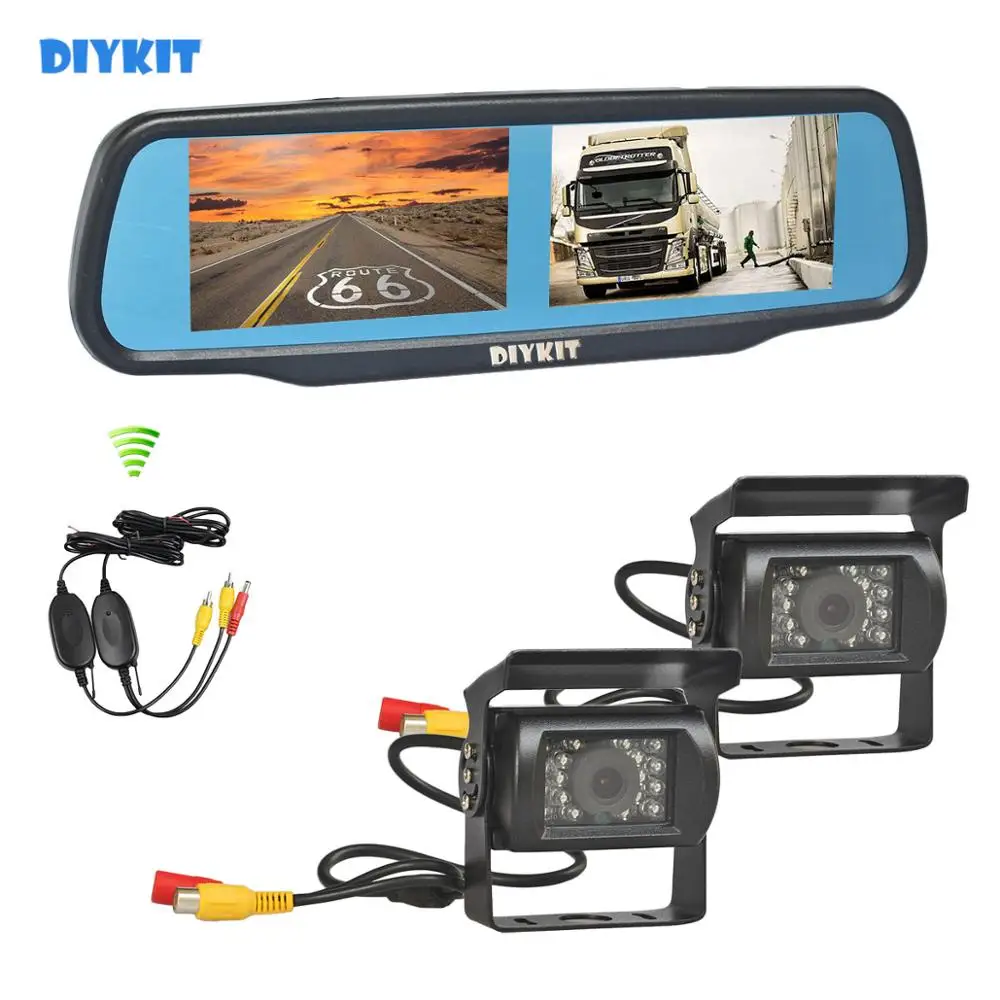 Зеркало заднего вида с ЖК дисплеем 4 3 дюйма и CCD матрицей|bus camera|car rear view reversecar reverse