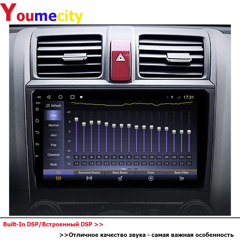 Автомобильный мультимедийный плеер 6 ГБ ОЗУ/восемь ядер/Android 10 0 DVD Gps для Honda Crv 3 2007