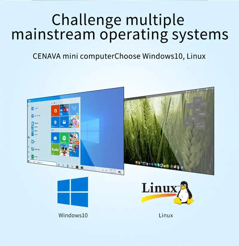 CENAVA P3T Мини ПК 8 Гб 256 ГБ SSD Intel Celeron Windows 10 4 ядра настольный компьютер Linux PC Smart TV BOX M.2