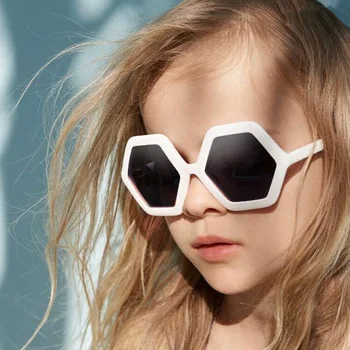 

2020 Vintage Kids Sunglasses Child Sun Glasses polygon Baby Children UV400 Sport fashion glasses Girls Boys Oculos De Sol
