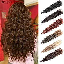 24Inch Ocean Wave Crochet Hair Nature Synthetic Soft Deep Twist Crochet Braids Hair Ombre Afro Curls Braiding Hair Extensions