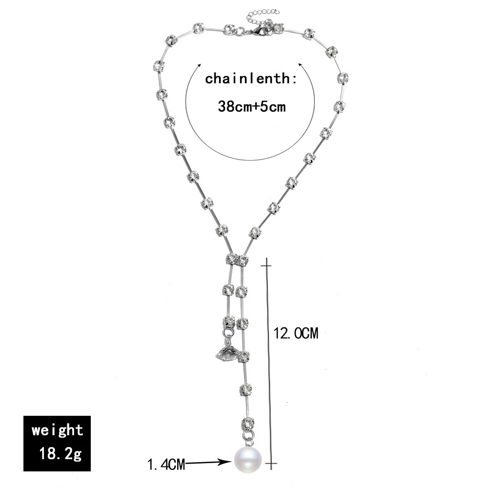 Ins модные ожерелья с кристаллами и кулонами винтажное ожерелье из искусственного жемчуга женские шикарные ювелирные изделия с чокерами Bijoux Collier