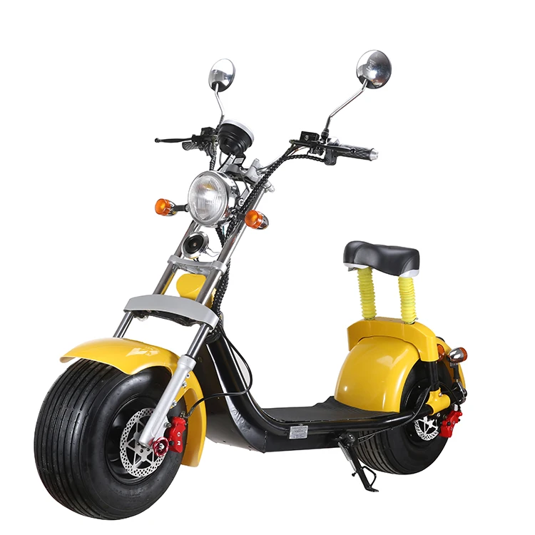 60V 20ah yellow Fat Wheels Electric EEC/COC Road Legal Citycoco приложение gps система езды автомобиля 60 в 20AH 1500 Вт Электрический скутер Citycoco в Европе - Цвет: 60V 20ah yellow