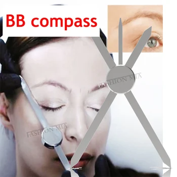 

Precise Permanent Makeup BB Compass Ruler Eyebrow Mapping Tool for Shaped Brows-Microblading Permanent Makeup and Tattoo Mapper