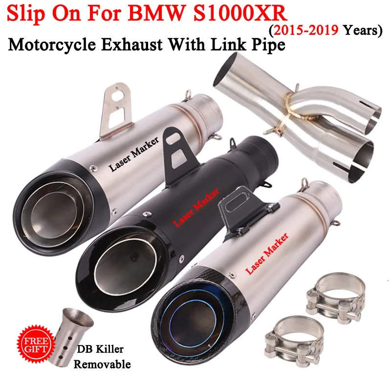 

For BMW S1000RR S1000XR S1000R 2015- 2019 Motorcycle Exhaust Modified Escape Muffler Stainless Steel Middle Connecting Link Pipe
