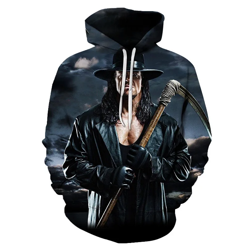 

Autumn Winter New Trend Men Hoodie Sweatshirt 3D Scythe Samurai Print Hoody Unisex Loose Among Us Street Fashion Pullovers