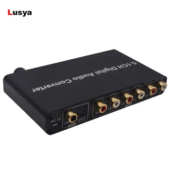 

Audio Decoder Converter DAC Decoding AC-3 DTS Optical Coaxial Toslink to 5.1CH Analog 3.5mm FL FR SL SR CC SUB Output T0133