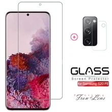 2 em 1 vidro temperado para samsung galaxy s20 fe fã edição s20fe 5g 2020 película protetora para galaxy s20fe protetor de tela