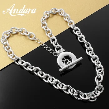 

New 925 Sterling Silver Necklace TO Chain With Chain Necklace For Women & Men Charm Jewelry Gift