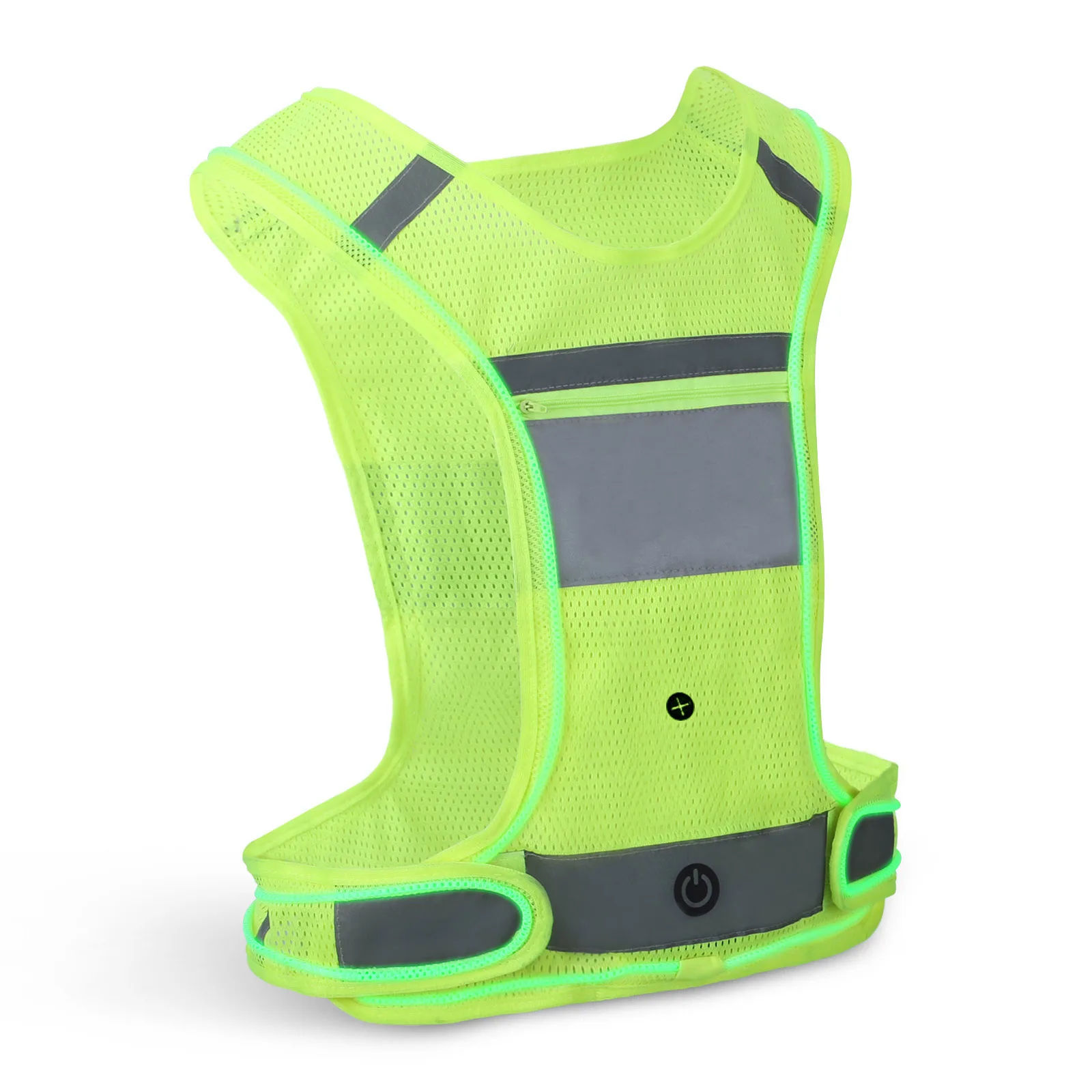 Large Pocket with Adjustable Waist Cycling Be Visible Stay Safe Ultralight & Comfy Walking Safety Vest in 6 Sizes for Running Reflective Vest Running Gear Included 2 Reflective Bands & Bag 