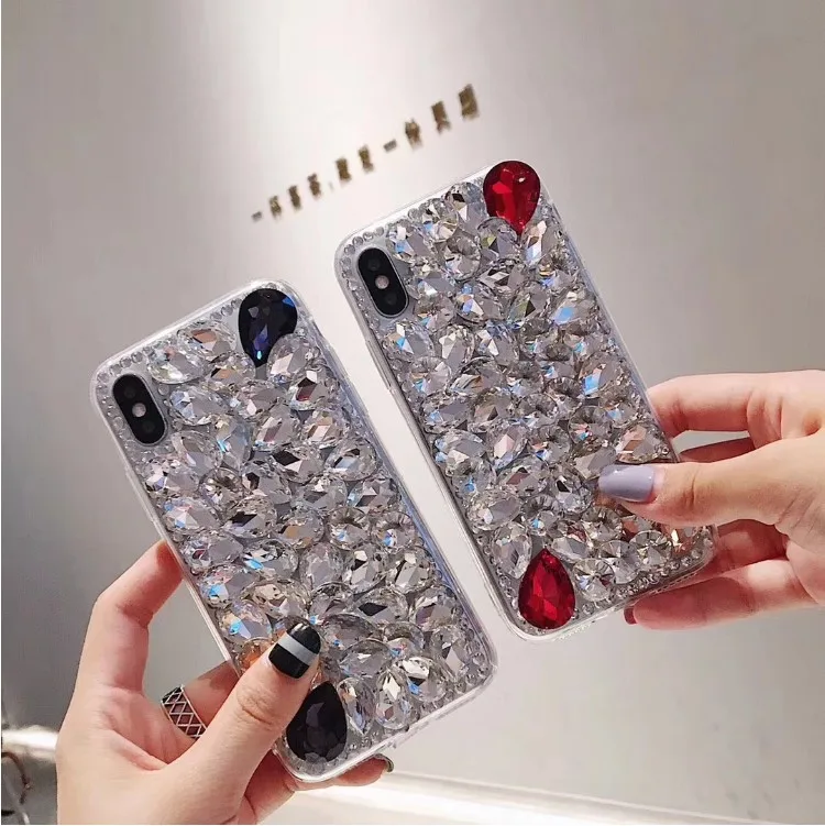 

case for iPhone 11 XR 7 8 11 Pro Max X XS Max Plus 6 6s cover Luxury full Crystal Soft case