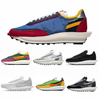 

2020 Black Nylon LDV waffle Sacai Daybreak Mens Running Shoes Women Sneakers Sports Trainers Sports Tennis Shoes Size 36-45