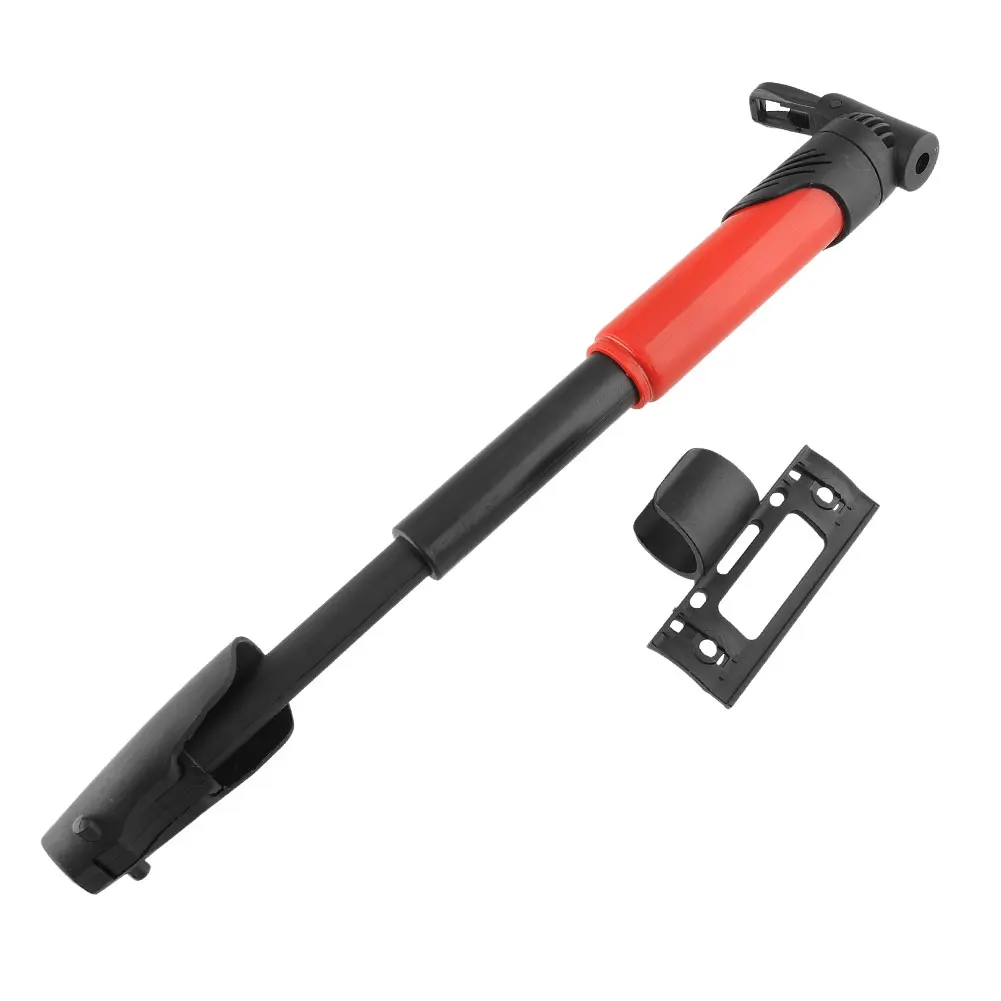 Portable Foldable Bike Cycling Tire Tyre Inflator Air Pump Skidproof Red