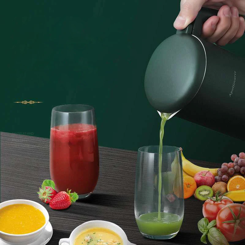 350ml Soymilk Maker Machine Electric Juicer Blender Heatable Soya-Bean Milk Rice Paste Maker Free-filter Automatic Clean 220V