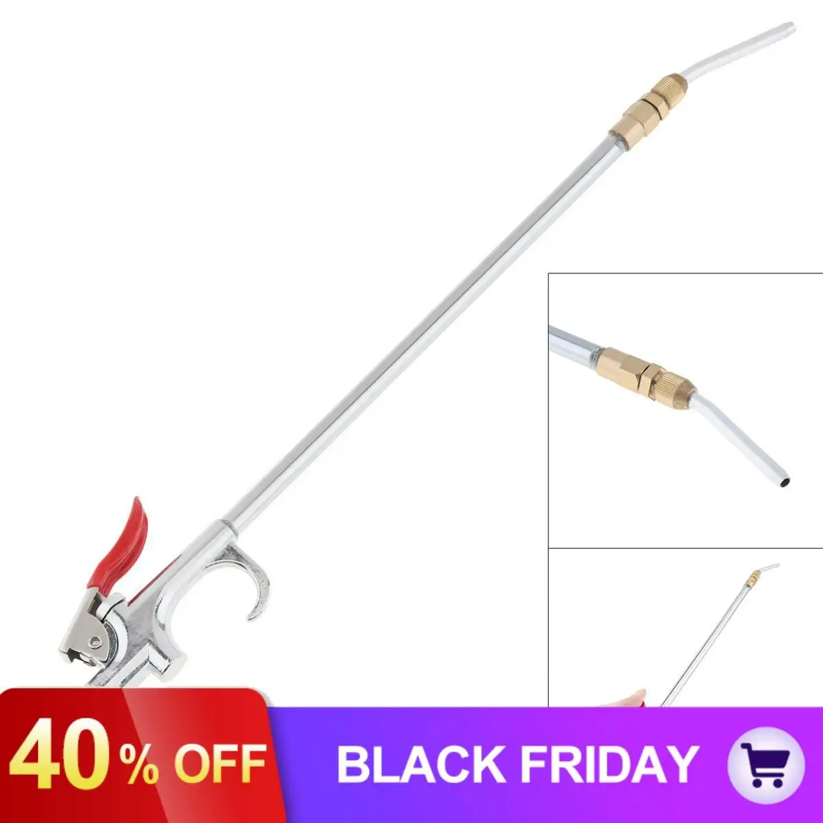 Телескопический ручной пылеуловитель для выдува воздуха с переключателем пресс-типа и диаметром 8 мм для заводской очистки автомобиля