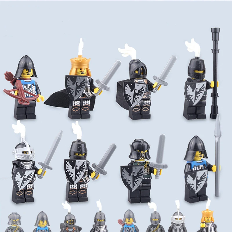 21pcs//set Knight Archer Medieval Knights Fit Lego Minifigures