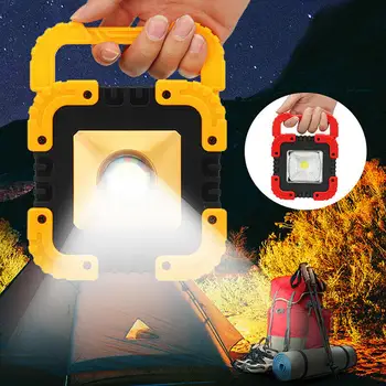 

Waterproof Outdoor COB Light Fishing Light Solar Panel Powered Light lamp Lights Built-in Lithium Battery