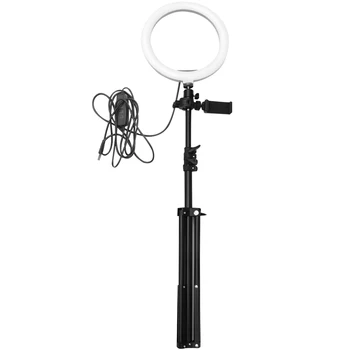 

1 Set of Fill Light Live Phone Holder LED Ring Light Live Streaming Light Phone Clips for Travel Home Room