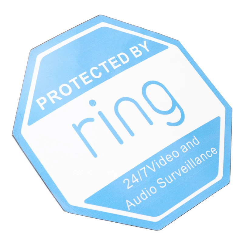 Ring Doorbell Sticker Video Security Camera Door Window Decal Outdoor Safe  3.75”