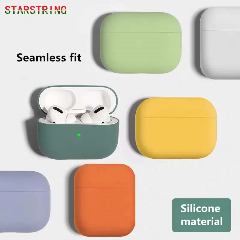 Cover for Airpods pro 2 1 Air pods Case earphone Accessories Cute Silicone Protector Airpodspro Airpods2 Apple case | Электроника
