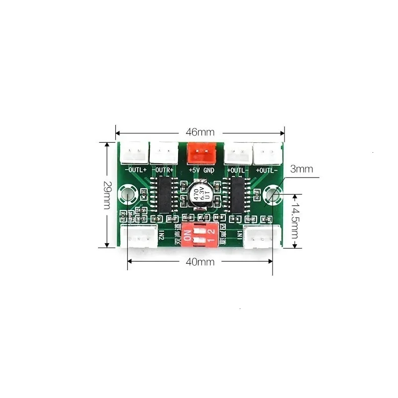 4*3 Вт PAM8403 4 канала мини цифровой аудио усилитель DIY модуль USB 5 в маленький стерео усилитель плата XH-A156