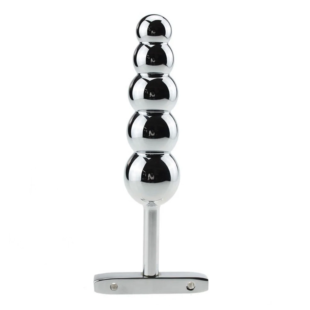 Stainless Steel Butt Plug Large Metal 5 Beads Sex Products Anal Adult Dildo Prostate Toys Shop For Women Men | Красота и здоровье