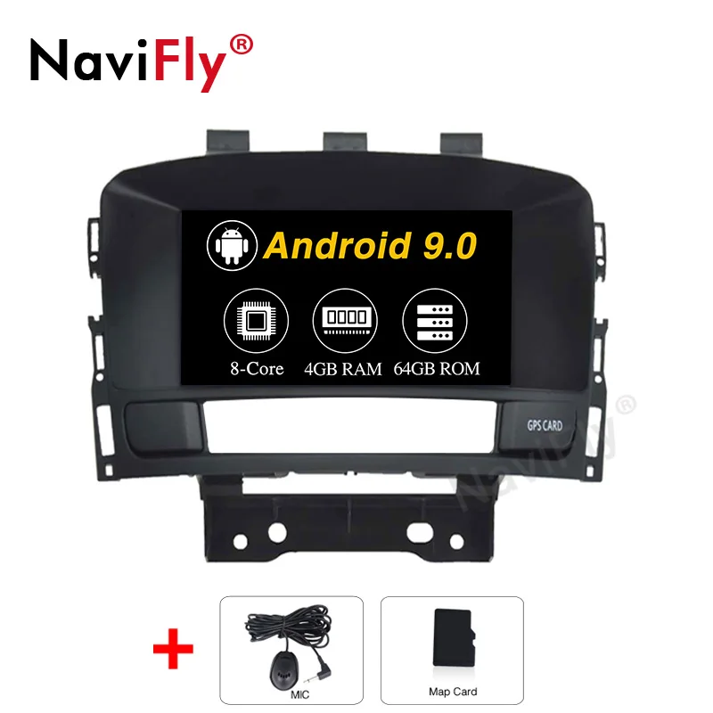 NaviFly Android 9,0 Восьмиядерный PX5 автомобильный dvd-плеер для OPEL ASTRA J 2010-2012 Автомобильная Мультимедийная поддержка DVR wifi DAB OBD gps радио - Цвет: 64G model