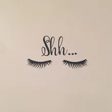 Стикер на стену девушки милые красивые глаза Шаблон ресниц Наклейка на стену Наклейка для маленьких девочек украшение для спальни