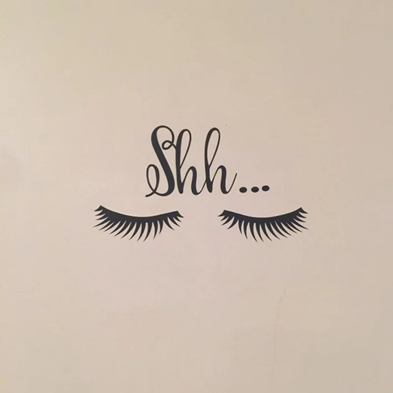 

Wall Sticker Girls Cute Beautiful Eyes Eyelash Pattern Wall Decal Sticker Baby Girls Bedroom Decoration