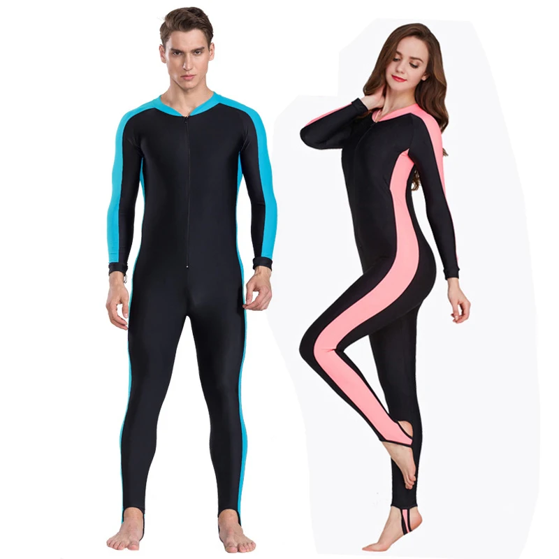 Description Picture 4 of itemSBART-UPF 50 + Lycra Diving Wetsuit, Anti UV, One Piece Rash Guard, Long Sleeve Swimwear, Sun Protection, Men and Women