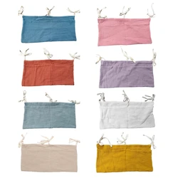 Baby Bed Hanging Storage Bags Newborn Crib Bedside Organizer Toy Diaper Pocket Trolley Accessories Nappy Store Bag For Babies