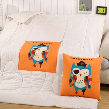 

Dual Purpose Sofa Cushion Quilt Office Nap Air Conditioner Quilt Multi-Function Folding Cushion RT99