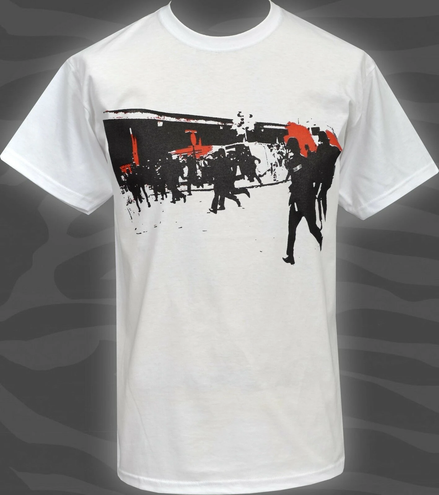 Mens White T Shirt The Clash Londons Burning Police Riot Punk 1977 British S 5xl Tops Wholesale Tee Custom Environtal Printed Ts Aliexpress www aliexpress com