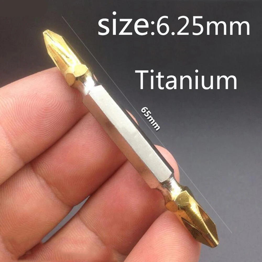 

10pcs PH2 Electric Screwdriver Bit Set Bits Hex Shank Screwdriver Head Magnetic Titanium Steel for Cross Head 65MM Electrical