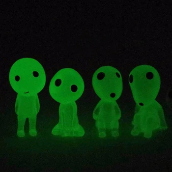 

10 pcs Luminous Tree Elf Doll Decoration Miyazaki Ghost Princess Forest Guardian Aquarium Flower Pot Decoration Ornaments