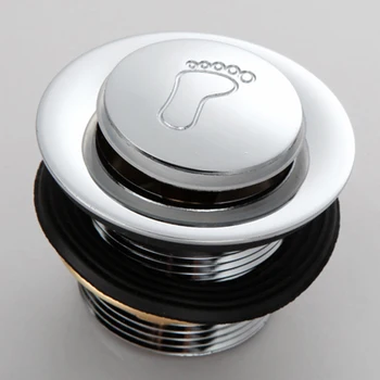 

Bathroom Bathtub Drain Plug Push Down Sink Copper Alloy -Up Easy Install Universal Accessory Filter Thicken Waste Strainer