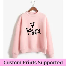 LUCKYFRIDAY Ariana Grande толстовки с принтом женская одежда горячая Распродажа водолазки с длинным рукавом Повседневная Уличная одежда размера плюс