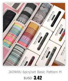 JIANWU 8pcs/set Retro Solid Color Basic Decoration Washi Tape Set DIY Scrapbook Cute Sticker Kawaii Masking Tape School Supplies
