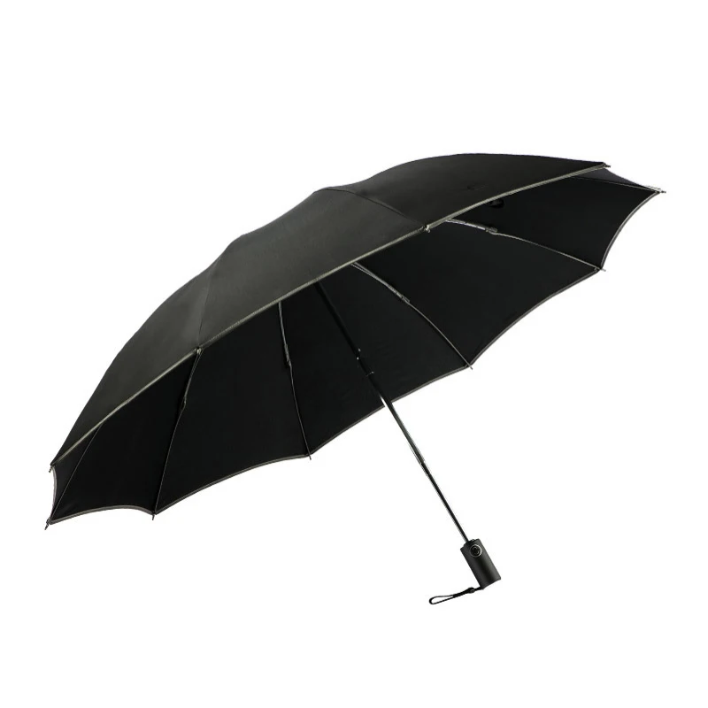 

Xmund Automatic Umbrella 1-2 People Reflective Windproof Sunshade Folding Umbrella 420g Portable With Leather Cover