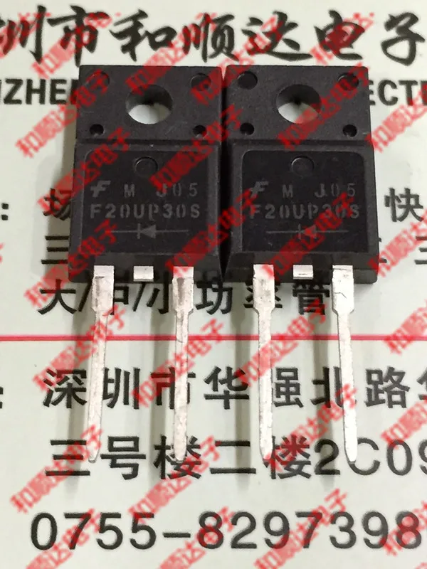 

10PCS FFPF20UP30S F20UP30S TO-220F 300V 20A