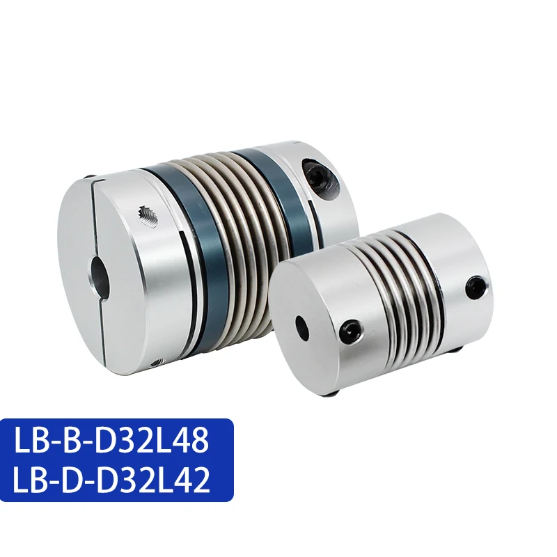 Cloweit LB B D32L48 D32L42 6mm to 15mm Aluminum Alloy Shaft Coupler