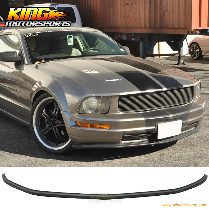 

FOR 05-09 Ford Mustang V6 Only Front Under Bumper Lip Spoiler - Splitter