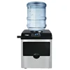 【Water Dispenser Ice Maker 2-in-1】Our countertop ice maker can make 48lb ice cubes daily, making ice as fast as 6-10 minutes 1
