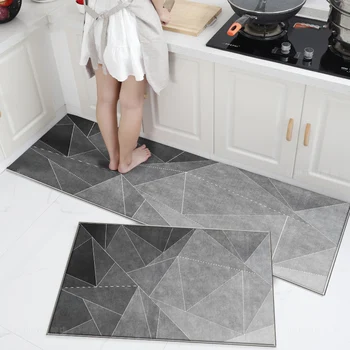 Alfombra Baño Tapis ковер la Alfombra de cocina no antideslizante absorbente pie Pad en casa sucio se puede limpiar alfombras de salón