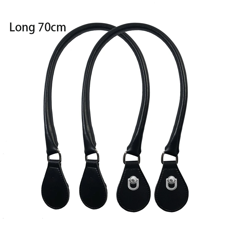 2021 New Leather Round Belt Handle with D Buckle Drops for City Chic Obag Basket Bucket Classic Mini Women Handbag O Bag 