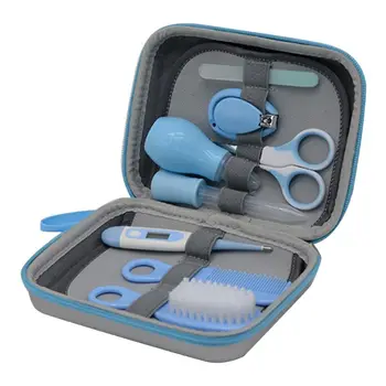 

8 Pcs/Set Essential Baby Cares Kit Nail Scissors Hair Comb Electrical Thermometer Set for Infants Toddlers