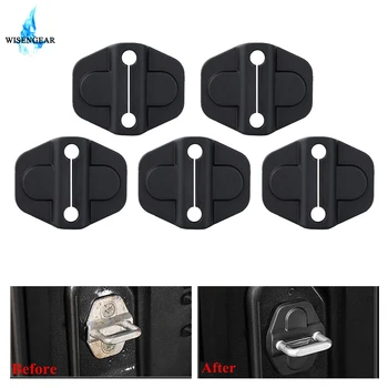 

Car Interior Door Lock Protection Cover For Jeep Wrangler JL 2018 2019 Auto Door Lock Decoration Protect Cover Styling Black